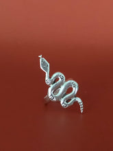 Load image into Gallery viewer, Rising Serpent Silver Ring