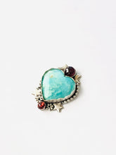 Load image into Gallery viewer, Amazonite and Garnet Cosmic Corazon 2
