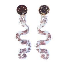 Load image into Gallery viewer, Maya Acending Serpent Acrylic Earrings