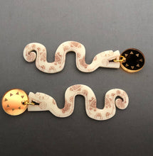 Load image into Gallery viewer, Maya Acending Serpent Acrylic Earrings