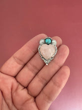 Load image into Gallery viewer, Blooming Corazon 2 Kingman Rose Quartz and Turquoise
