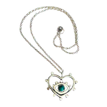 Load image into Gallery viewer, Eye Heart Me Sterling Silver Necklace and Turquoise
