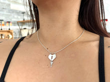 Load image into Gallery viewer, Locked Heart Sterling Silver Necklace
