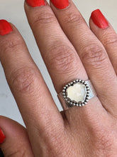 Load image into Gallery viewer, Radiant Love Sterling Silver Ring with Gray Moon gemstone
