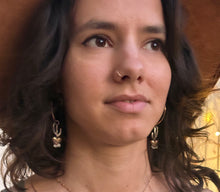 Load image into Gallery viewer, Saguaros and Rooted Heart Cactus Hoops
