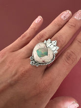 Load image into Gallery viewer, Blooming Lotus 2 Sterling Silver and Mexican Fire Opal
