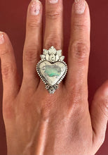 Load image into Gallery viewer, Blooming Lotus 1 Sterling Silver and Mexican Fire Opal
