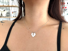 Load image into Gallery viewer, Broken Heart Mini Sterling Silver Necklace
