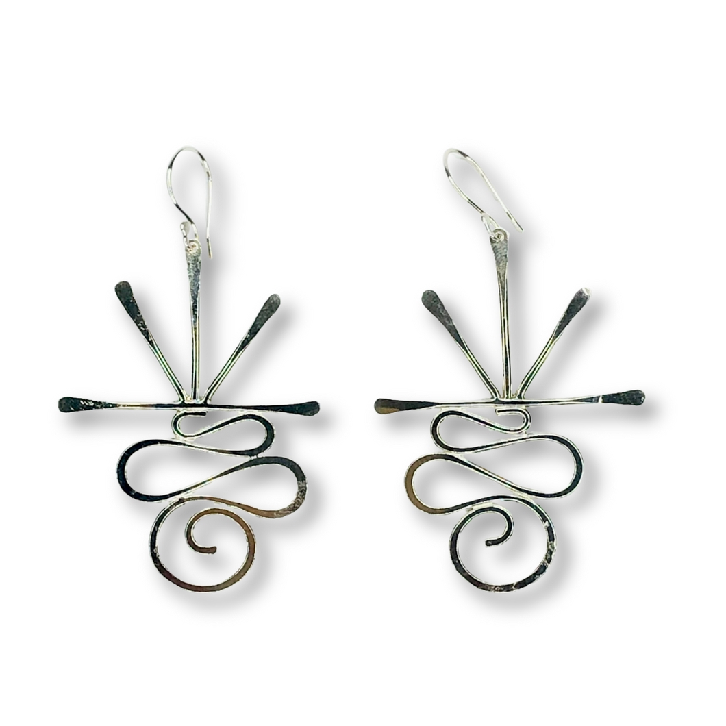 Movement Sterling Silver Earrings