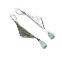 Load image into Gallery viewer, Wind Sterling Silver and Amazonite Earrings
