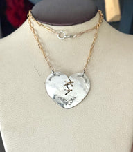 Load image into Gallery viewer, Broken Heart Silver Necklace and 24kg
