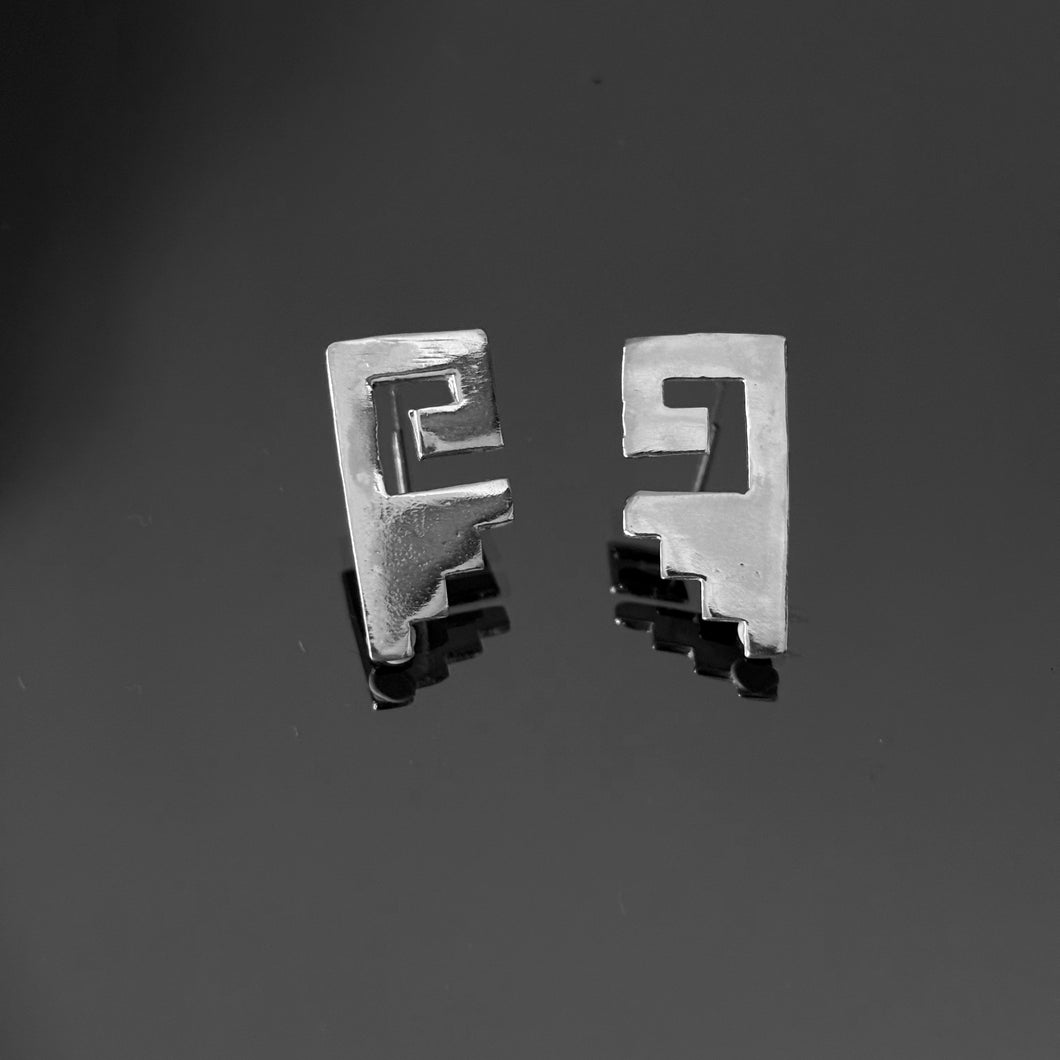 Mitla Earrings Sterling Silver