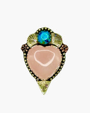 Load image into Gallery viewer, Blooming Corazon Rose Quartz and Turquoise size 6
