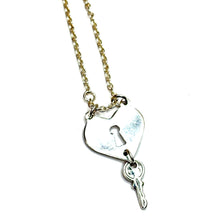 Load image into Gallery viewer, Locked Heart Sterling Silver Necklace
