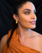 Load image into Gallery viewer, Mitla Earrings in 24k Gold Plated Bronze
