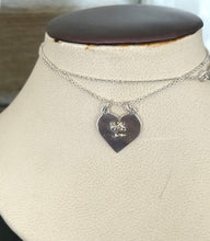 Load image into Gallery viewer, Broken Heart Mini Sterling Silver Necklace
