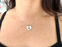 Load image into Gallery viewer, Radian Heart Sterling Silver Necklace with Garnet Gemstone
