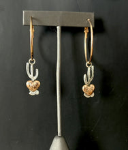 Load image into Gallery viewer, Saguaros and Rooted Heart Cactus Hoops
