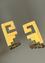 Load image into Gallery viewer, Mitla Earrings in 24k Gold Plated Bronze
