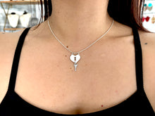 Load image into Gallery viewer, Locked Heart Sterling Silver Necklace
