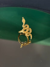 Load image into Gallery viewer, Rising Serpent Ring Bronze 24k Gold Plated
