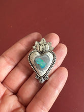 Load image into Gallery viewer, Blooming Lotus 6 Sterling Silver and Mexican Fire Opal
