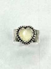 Load image into Gallery viewer, Radiant Love Sterling Silver Ring with Gray Moon gemstone
