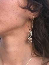 Load image into Gallery viewer, Saguaros and Rooted Heart Cactus Hoops
