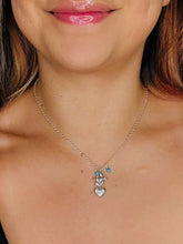 Load image into Gallery viewer, Corazon Madre Cactus and Heart Silver Necklace
