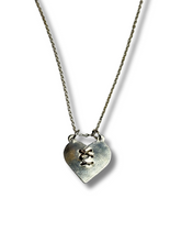 Load image into Gallery viewer, Broken Heart Mini Sterling Silver Necklace
