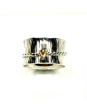 Load image into Gallery viewer, I trapped Your Heart Sterling Silver Spinner Ring
