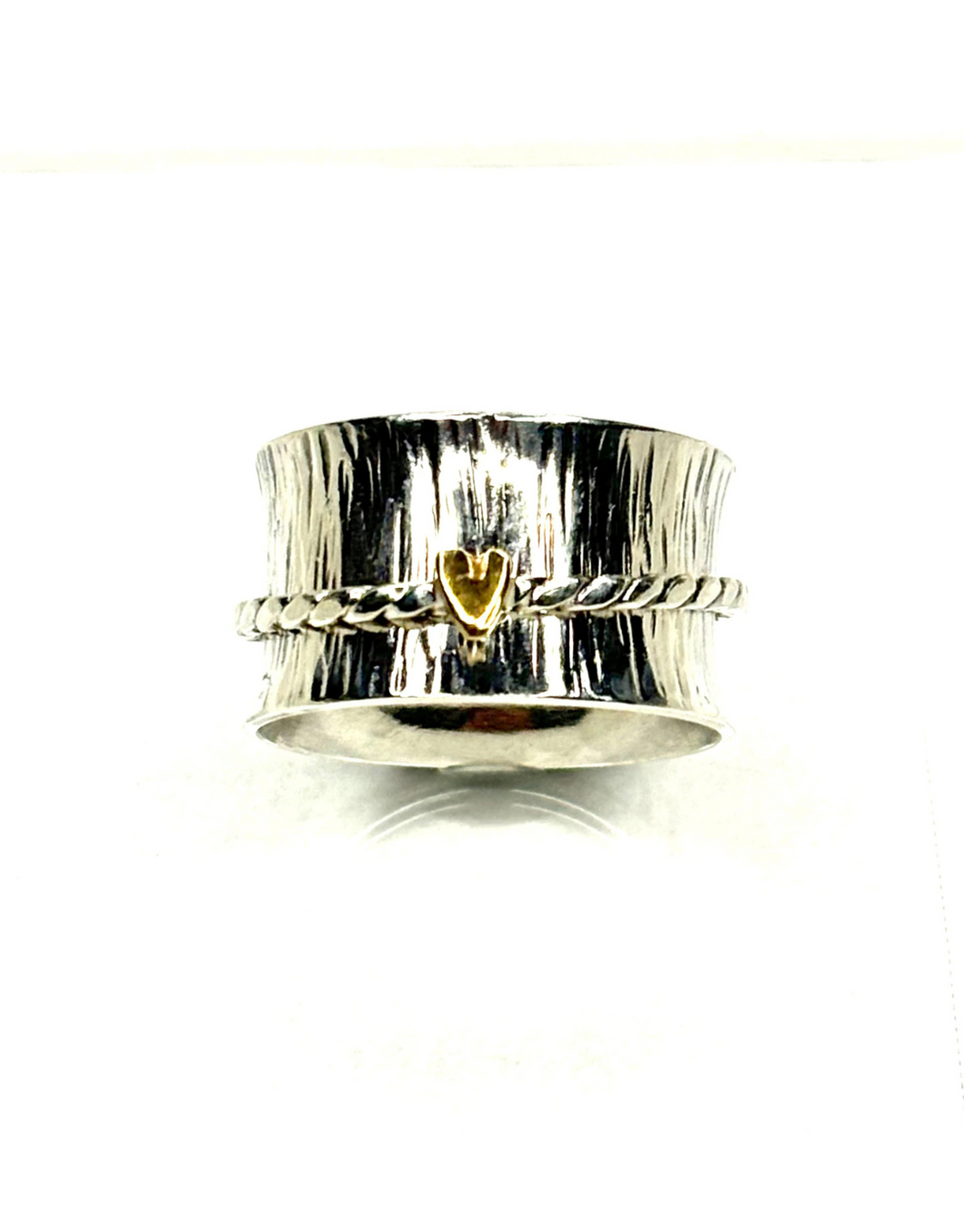 I trapped Your Heart Sterling Silver Spinner Ring