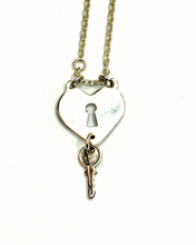 Load image into Gallery viewer, Locked Heart Sterling Silver Necklace
