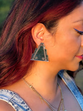 Load image into Gallery viewer, Goddess Temple Silver Acrylic Earrings

