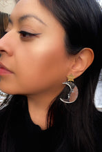 Load image into Gallery viewer, Luna Star Silver and Gold Acrylic Earrings
